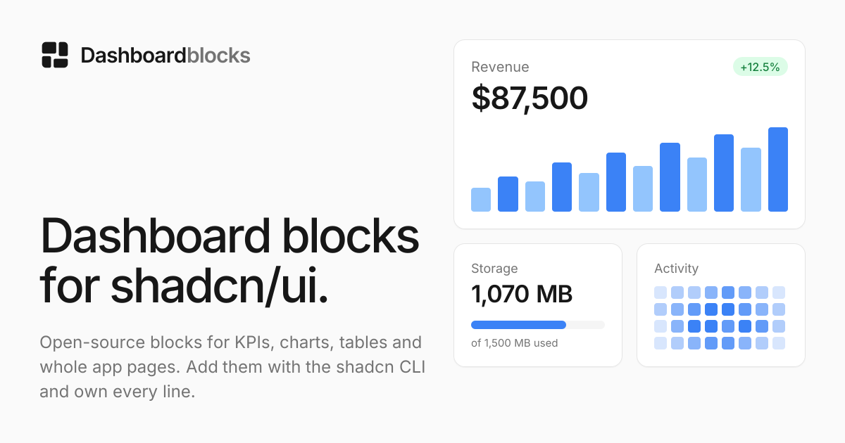 @dashboardblocks preview
